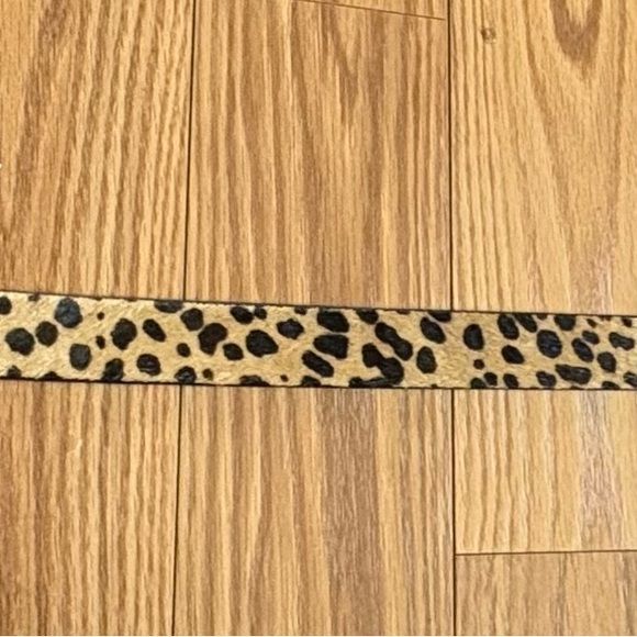 J. Crew ANIMAL PRINT LEATHER BELT size XL. Leopard print. - Picture 4 of 10